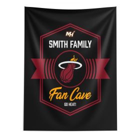 NBA Miami Heat Dominion Personalized Wall Hanging 50×60 Inches
